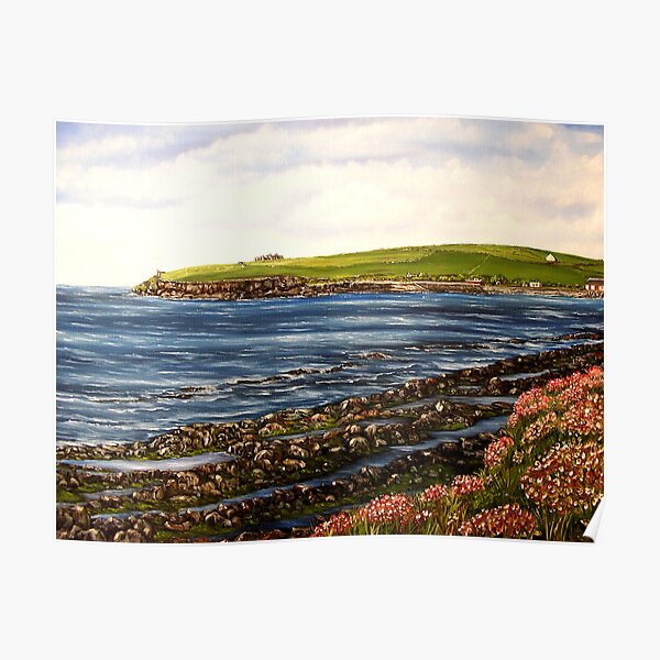 "Kilbaha - county Clare, Ireland" - Oil Painting Poster