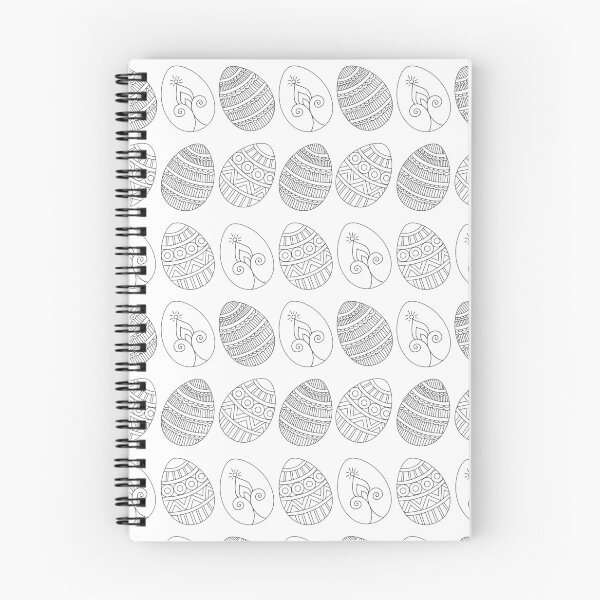 Item preview, Easter eggs pattern white background, Easter celebration pattern designed and sold by HariniArts.
