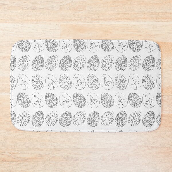 Item preview, Easter eggs pattern white background, Easter celebration pattern designed and sold by HariniArts.