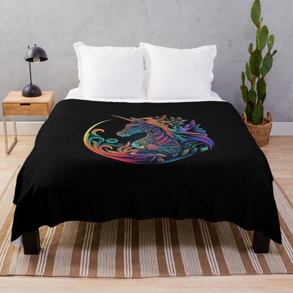 Item preview, A Journey of Vibrant Beauty with The Magic of a Colorful Unicorn designed and sold by digitaldreamHD.