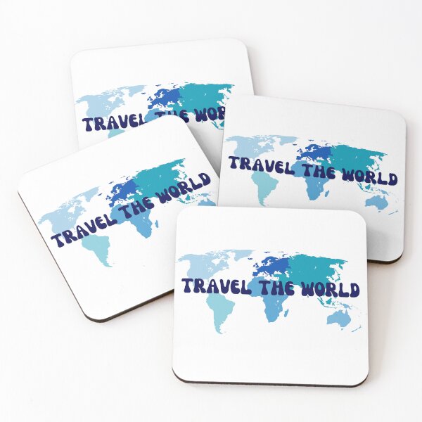 Item preview, Blue Travel The World Map designed and sold by annmariestowe.
