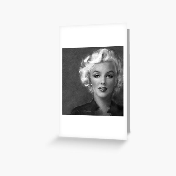 Marilyn Soft bw Greeting Card