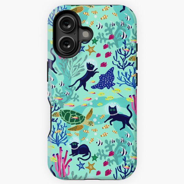 Feline Seabed Exploration iPhone Case