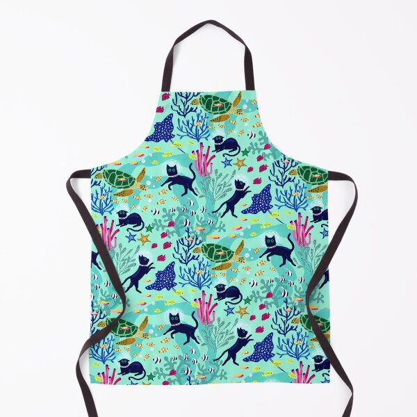Item preview, Feline Seabed Exploration - Aqua designed and sold by TigaTiga.
