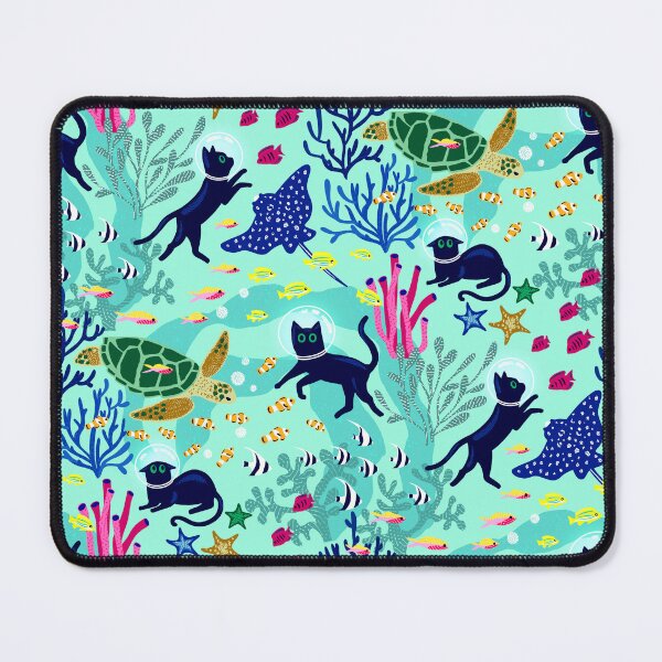 Item preview, Exploración felina del fondo marino - Aqua designed and sold by TigaTiga.