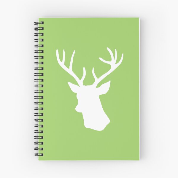 Item preview, Green Stag Deer Head Silhouette - Lime Reindeer designed and sold by inspirationzgal.