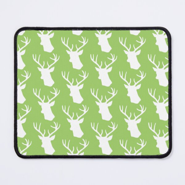 Item preview, Green Stag Deer Head Silhouette - Lime Reindeer designed and sold by inspirationzgal.