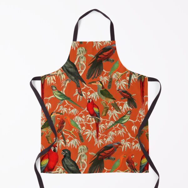 Item preview, Vibrant Bird Pattern for a Tropical-Inspired Look - Orange designed and sold by CharlieCreates.
