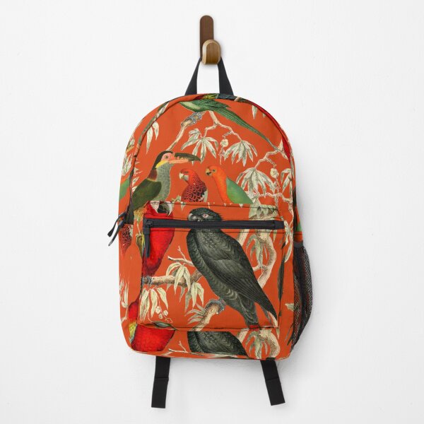 Item preview, Vibrant Bird Pattern for a Tropical-Inspired Look - Orange designed and sold by CharlieCreates.