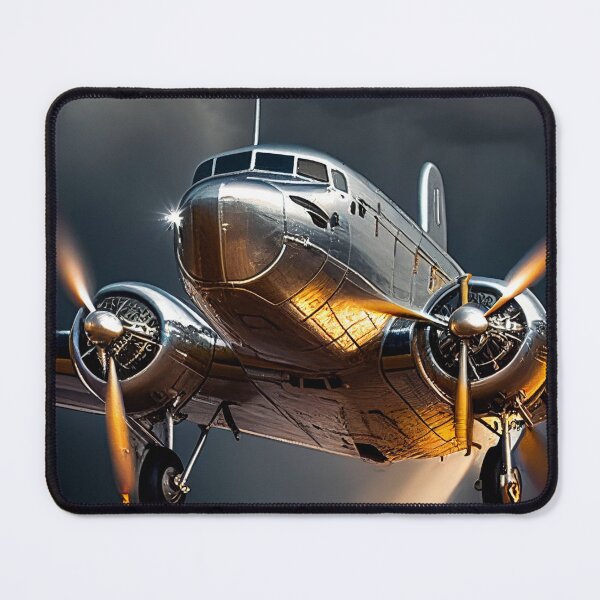Item preview, Vintage Propeller Airplane Flying Through a Storm, AI Generated designed and sold by AirbornePrints.