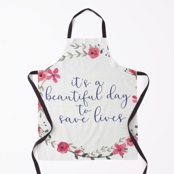 Item preview, Its a Beautiful Day to Save Lives Floral Wreath designed and sold by annmariestowe.
