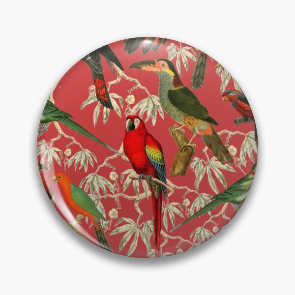 Item preview, Vibrant Bird Pattern for a Tropical-Inspired Look - pink designed and sold by CharlieCreates.