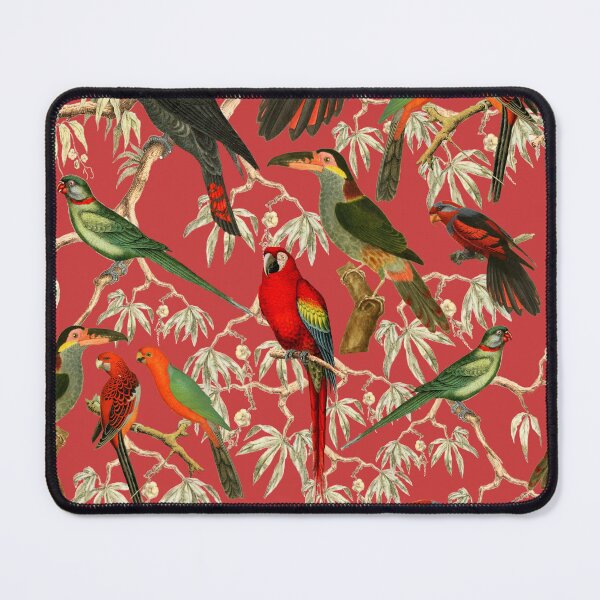 Item preview, Vibrant Bird Pattern for a Tropical-Inspired Look - pink designed and sold by CharlieCreates.