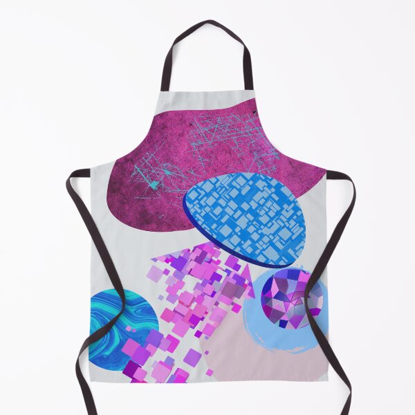 Artikelvorschau, Lila und cyan-blaue moderne Formen entworfen und verkauft von Esskay Designs.