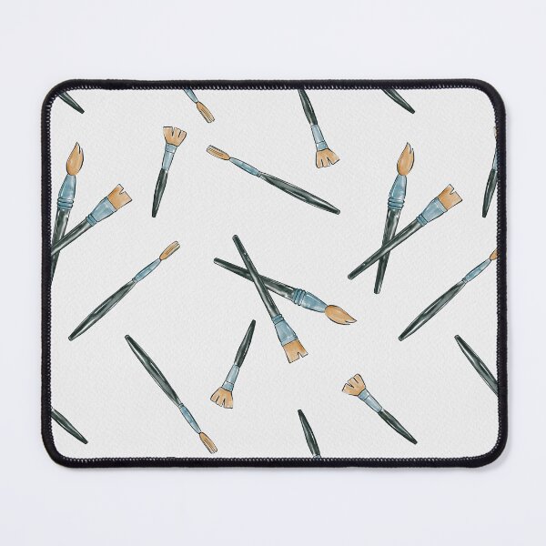 Item preview, Watercolor Paints Brushes Pattern designed and sold by Farissa Designs.