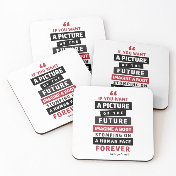 Item preview, George Orwell Quote | 1984 Orwell designed and sold by CatsCrew.