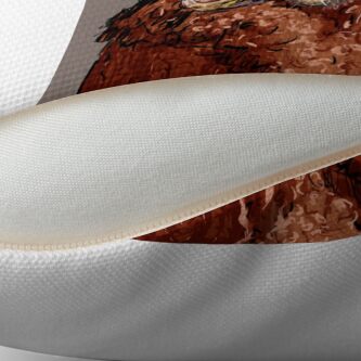 Alternate view of Mountain Man Throw Pillow