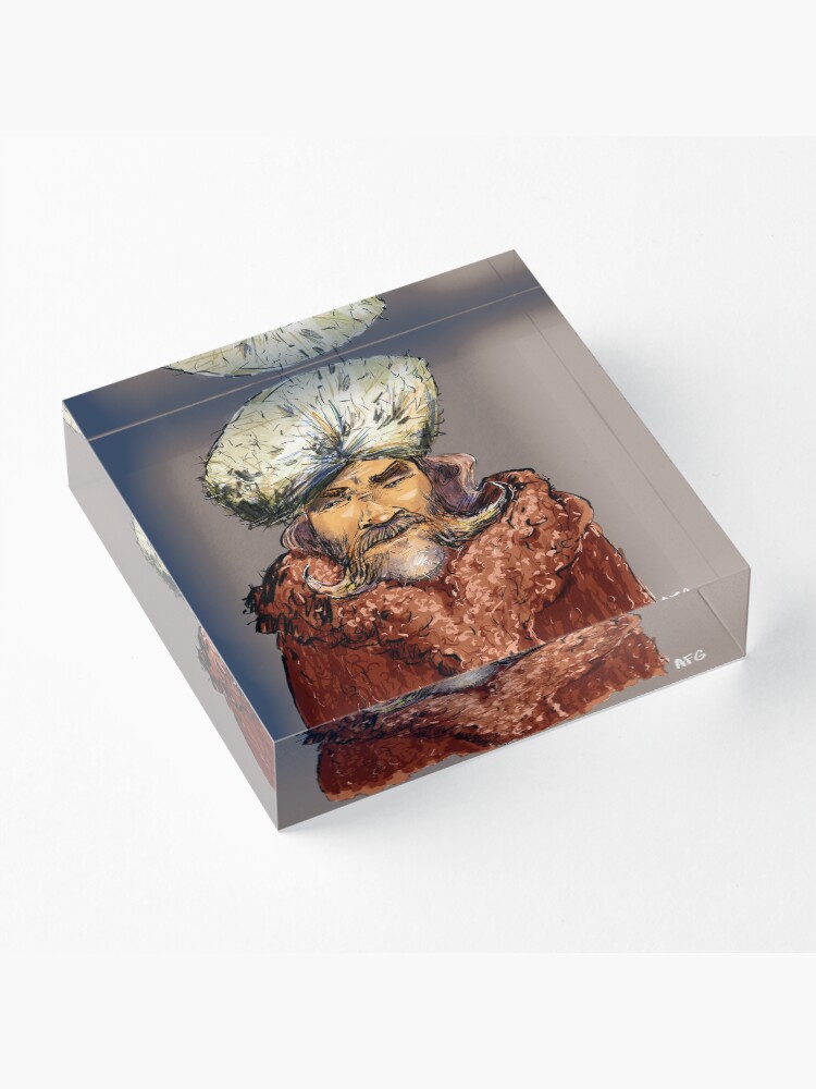 Alternate view of Mountain Man Acrylic Block