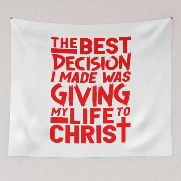 Item preview, The Best Decision I Made Was Giving My Life To Christ designed and sold by plushism.
