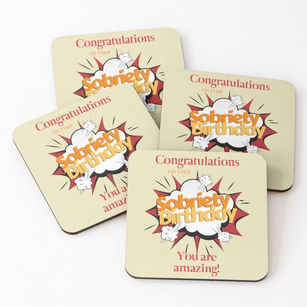 Item preview, Sobriety Birthday Pow! - AA Congratulations designed and sold by superbling.