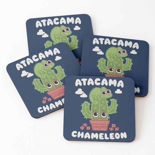 Item preview, Atacama Chameleon Cute Kawaii lizard Cactus - Music Pun designed and sold by WeirdPunderful.