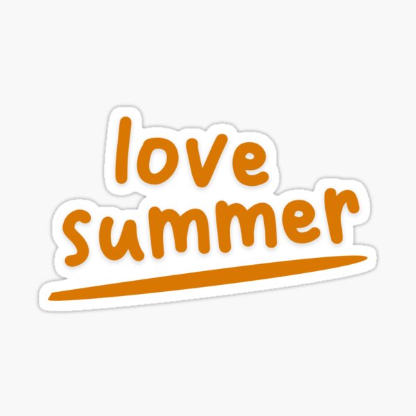 Love Summer Sticker