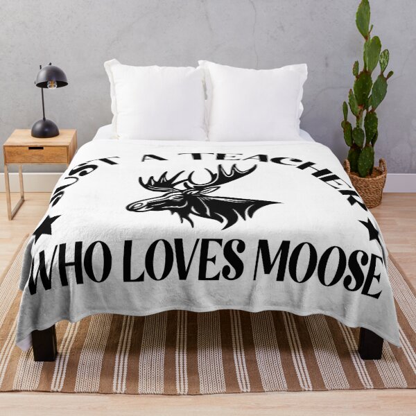 Item preview, just a teacher who loves moose designed and sold by amersoliman.