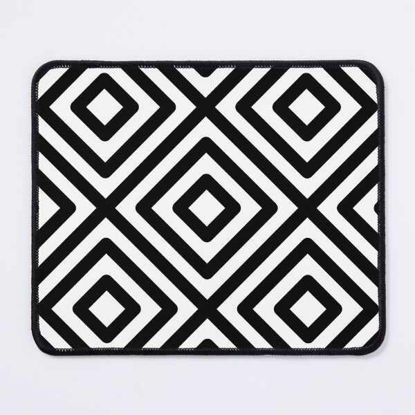 Item preview, Black and white diamond pattern, black and white geometric pattern designed and sold by HariniArts.