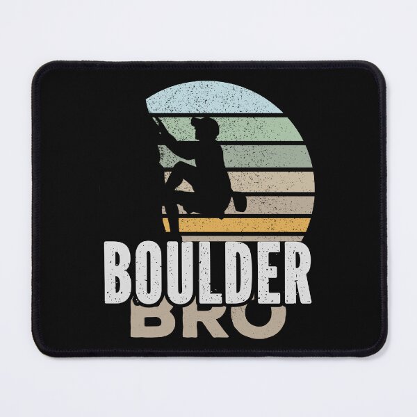 Item preview, Boulder Bro Climbing Adventure Vintage Men Women designed and sold by Designer-Girl.