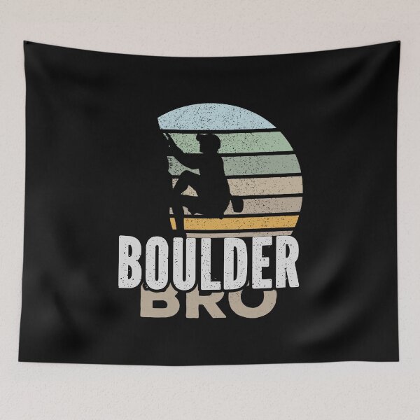 Item preview, Boulder Bro Climbing Adventure Vintage Men Women designed and sold by Designer-Girl.