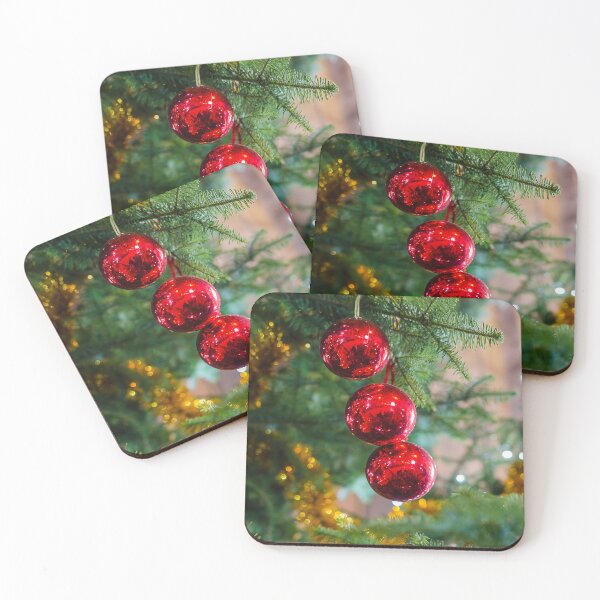 Item preview, Red Trio Of Christmas Baubles designed and sold by Darren Wilkes.