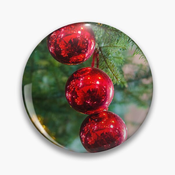 Item preview, Red Trio Of Christmas Baubles designed and sold by Darren Wilkes.