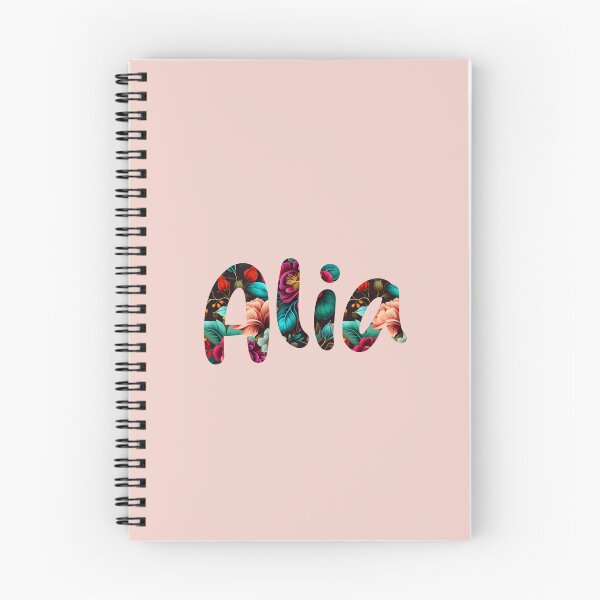 Item preview, Floral Alia Name : Alia Name With Flowers  designed and sold by ABCDEmily ©.