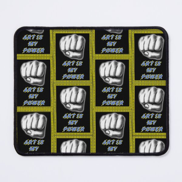 Item preview, 'Art is My Power' Raised Fist Design - Artist Inspirational Quotes designed and sold by Ridiculam Toga.
