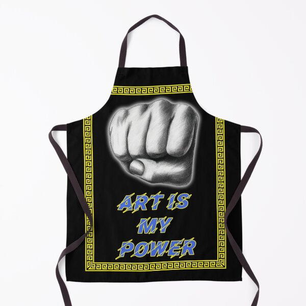 Item preview, 'Art is My Power' Raised Fist Design - Artist Inspirational Quotes designed and sold by Ridiculam Toga.