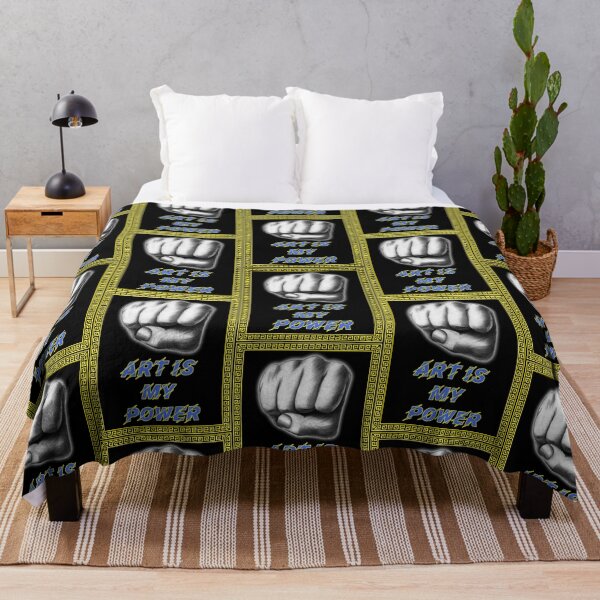 Item preview, 'Art is My Power' Raised Fist Design - Artist Inspirational Quotes designed and sold by Ridiculam Toga.