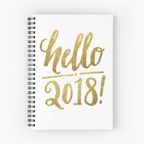Item preview, Hello 2018 New Year Stickers and Shirts designed and sold by farhanhafeez.