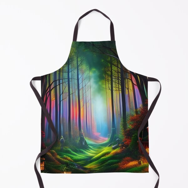 Item preview, Dreamy Rainbow Colored Forest Trail - Digital AI Art designed and sold by stine1.