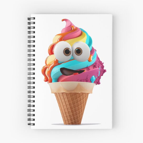 Item preview, slurpy multiflavour  ice cream charachter designed and sold by Ladidia.