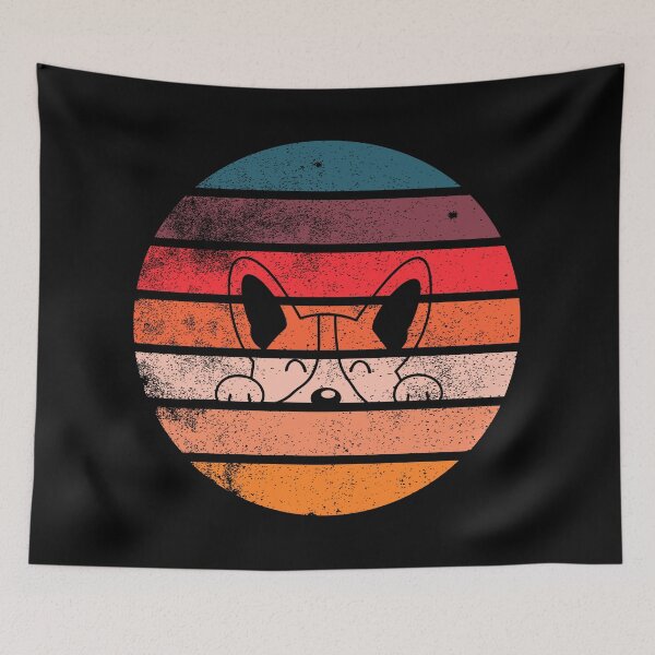 Item preview, Cute Corgi Peeking Sunset designed and sold by Way Cool Tees.