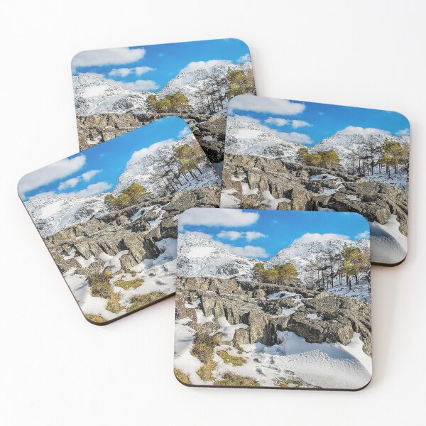 Item preview, Snow On Tryfan Mountain Snowdonia Wales designed and sold by Darren Wilkes.