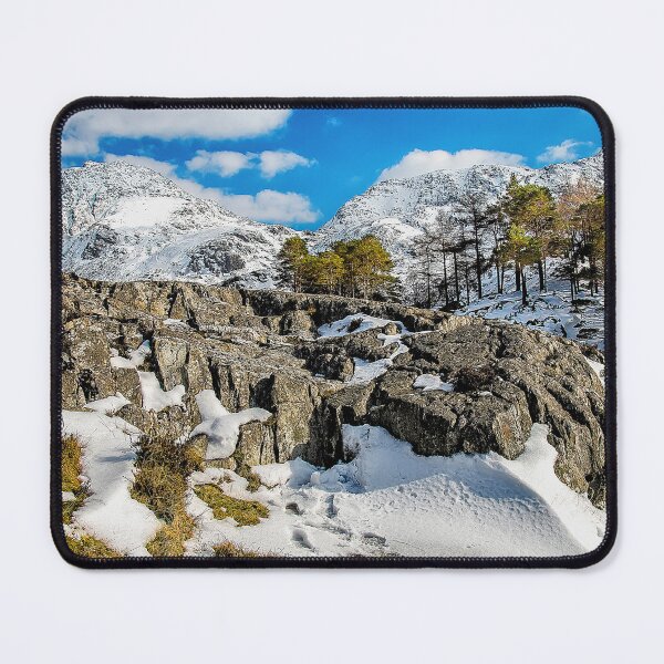 Item preview, Snow On Tryfan Mountain Snowdonia Wales designed and sold by Darren Wilkes.