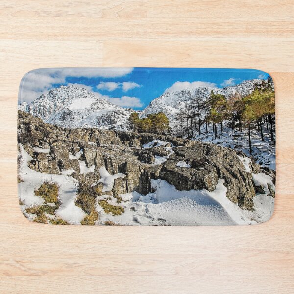 Item preview, Snow On Tryfan Mountain Snowdonia Wales designed and sold by Darren Wilkes.