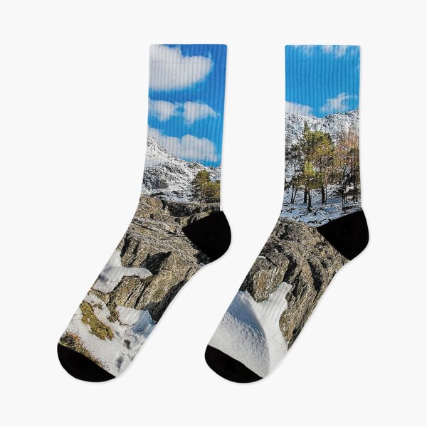 Item preview, Snow On Tryfan Mountain Snowdonia Wales designed and sold by Darren Wilkes.