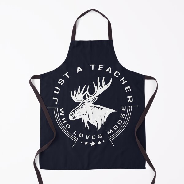 Item preview, just a teacher who loves moose white designed and sold by amersoliman.