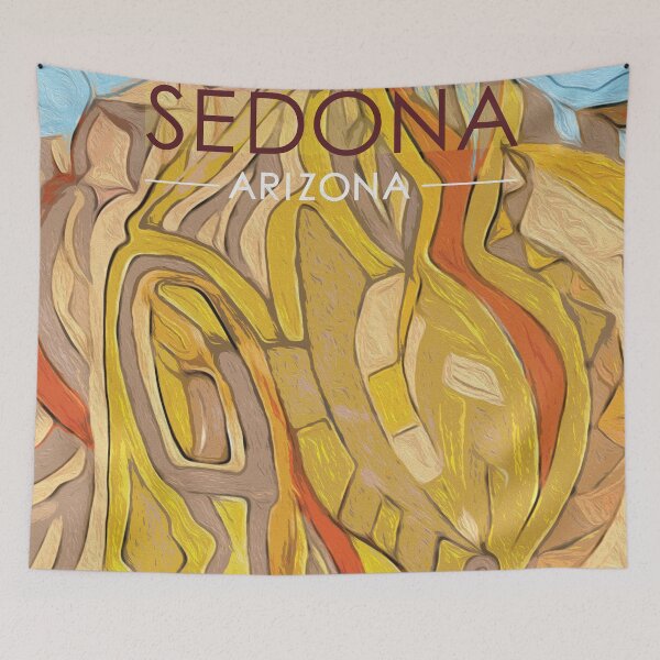 Item preview, Sedona Painting Travel Poster designed and sold by ubustudio.
