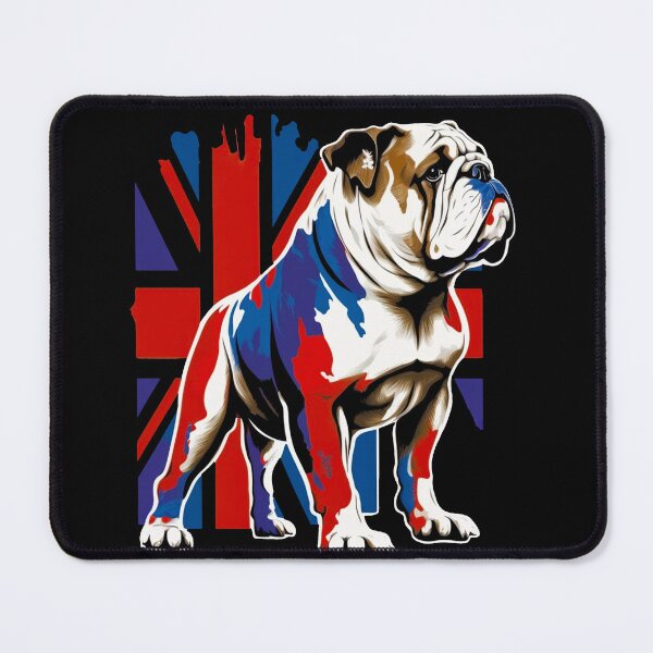 Item preview, British Bulldog with Union Jack Flag Illustration designed and sold by Gerald Waters.