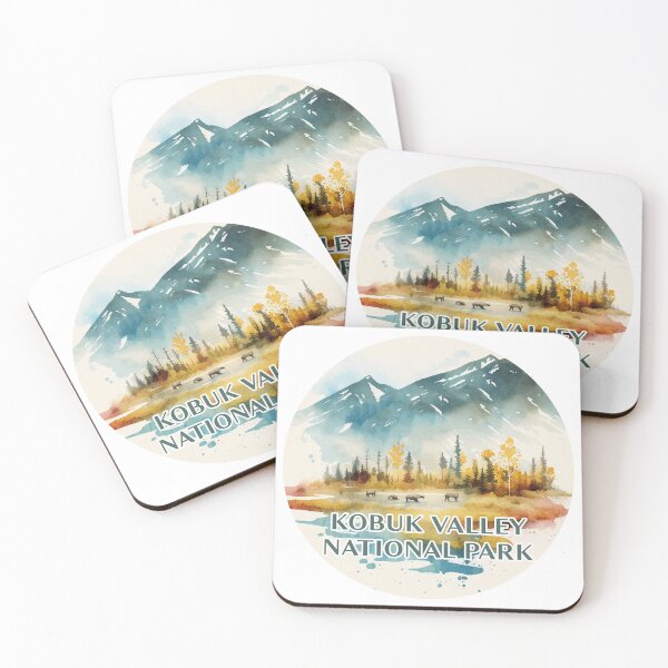 Item preview, Kobuk Valley National Park Boho Watercolor Circle designed and sold by PikoApparel.
