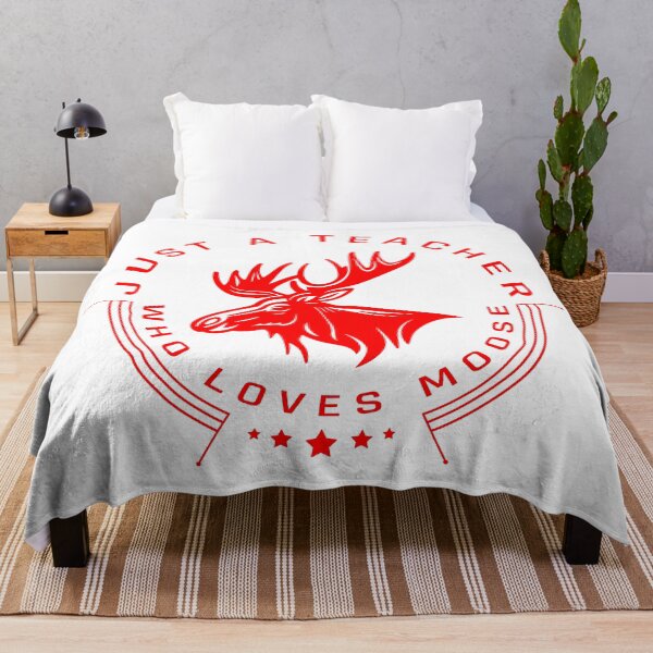Item preview, just a teacher who loves moose red designed and sold by amersoliman.