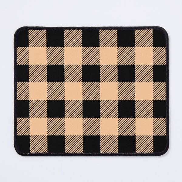 Item preview, Pastel Orange and Black Buffalo Plaid Pattern designed and sold by starrylite.